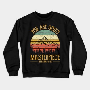 Vintage Christian You Are God's Masterpiece Crewneck Sweatshirt